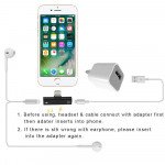 Wholesale New Mini 2-in-1 IP Lighting iOS Multi-Function Connector Adapter with Charge Port and Headphone Jack for iPhone, iDevice (Rose Gold)